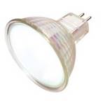35-watt MR16 flood halogen bulb with frosted lens cover