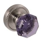 Violet Crystal Door Knob Dummy Set