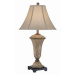 Table Lamp with Painted Finish and Shade