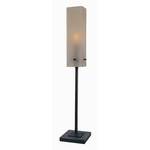 Table Lamp with Rectangular Glass Shade