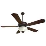 Ceiling Fan with Five Blades and Light Kit