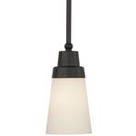 Mini-Pendant with Satin White Glass