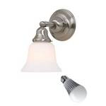 Single-Light Sconce with Bell Shade and 6-Watt LED Lamp 