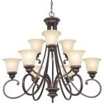 Nine-Light Chandelier 