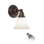 Single-Light Sconce with Bell Shade and 6-Watt LED Lamp 