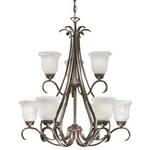 Energy Star Qualified Nine-Light Chandelier 