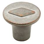 Weathered Nickel Copper Cabinet Knob