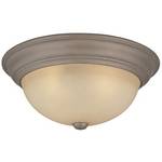 Three-Light Flushmount Ceiling Fixture