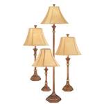 Traditional Lamp 4-Pack with Marble Accents