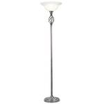 Torchiere with Alabaster Glass   