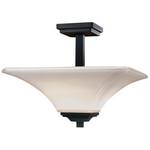 Two-Light Semi-Flush Ceiling Fixture