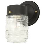 Outdoor Wall Light with Jelly Jar Glass