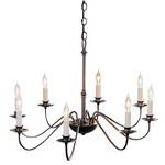 Eight-Light Oval Chandelier