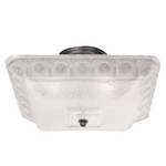 Square Glass Semi-Flush Ceiling Fixture