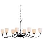 Eight-Light Oval Chandelier