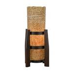 Rain Drops Table Torchiere with Handblown Art Glass