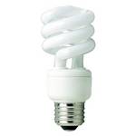 19-watt spiral compact fluorescent bulb