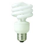 23-watt spiral compact fluorescent bulb