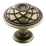 Distressed Brass Cabinet Knob