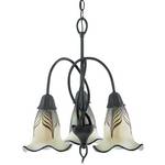Salamander Glass Studio Three-Light Mini-Chandelier