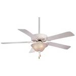 Ceiling Fan with Five Blades and Light Kit