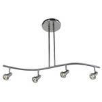 Adjustable Four-Light Halogen Pendant