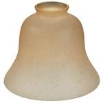 Bell-Shaped Amber Glass Shade