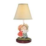 Children's Accent Table Lamp with Two Shades
