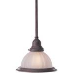 Mini-Pendant with Satin Etched Glass
