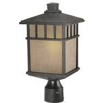 16-1/2-Inch Fluorescent Outdoor Post Light