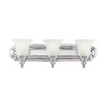 Three-Light Energy Star Qualified Bathroom Fixture