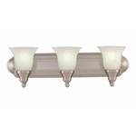 Three-Light Energy Star Qualified Bathroom Fixture