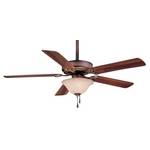 Ceiling Fan with Five Blades and Light Kit
