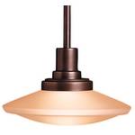 Mini-Pendant with Umber Glass Shade