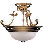 Two-Light Semi-Flush Ceiling Fixture
