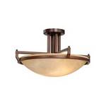 Two-Light Semi-Flush Ceiling Fixture