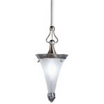 Pendant with Raindrop-Shaped Shade