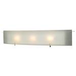 Three-Bulb Frosted Glass Bathroom Fixture