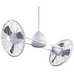 Wet Rated Ceiling Fan with Twin Turbofans and Light Kit 