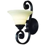 Single-Light Sconce with Alabaster Glass
