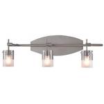 Three-light bathroom fixture