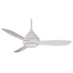 Wet Rated Ceiling Fan with Three Blades and Light Kit
