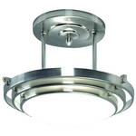 Chrome-Finished Ceiling Light