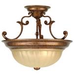 Three-Light Semi-Flush Ceiling Fixture