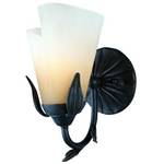 Calla Lily Sconce with Amber Glass
