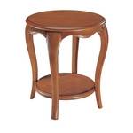 Round Wood End Table 