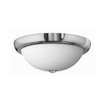 Three-Light Flushmount Ceiling Fixture