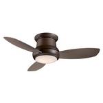 52-Inch Hugger Ceiling Fan with Three Blades and Light Kit