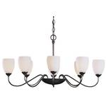 Oval Eight-Light Chandelier