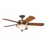 52-Inch Ceiling Fan with Five Blades and Light Kit